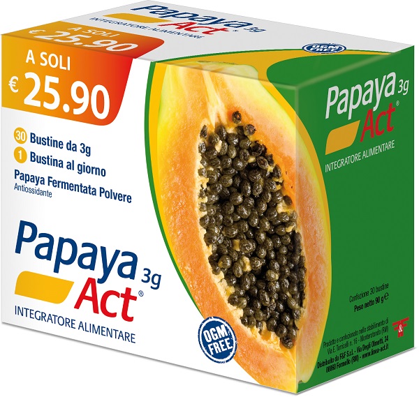 PAPAYA ACT 3G 30 BUSTINE - Farmacia Del Monaco