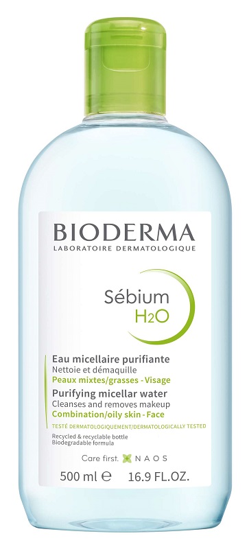SEBIUM H2O ACQUA MICELLARE DETERGENTE PURIFICANTE 500 ML - Farmacia Del Monaco