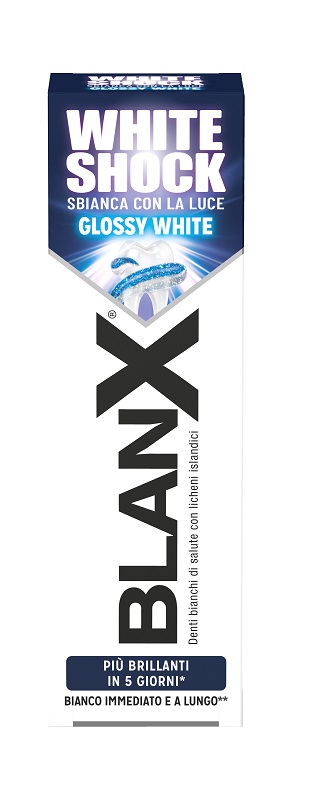 BLANX WHITE SHOCK SBIANCANTE DENTI 75 ML - Farmacia Del Monaco