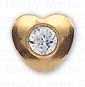 INVERNESS ORECCHINI CUORE CRYSTAL PLACCATI ORO R25C1 - Farmacia Del Monaco