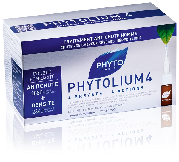 PHYTO PARIS PHYTOLIUM4 TRATTAMENTO ANTICADUTA CAPELLI UOMO 12 FIALE 3,5 ML - Farmacia Del Monaco