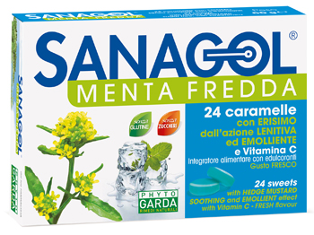 SANAGOL MENTA FREDDA 24 CARAMELLE - Farmacia Del Monaco