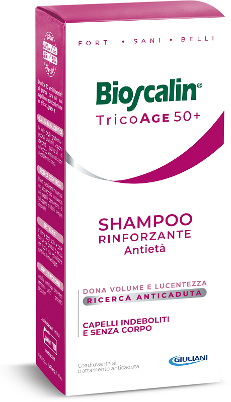 BIOSCALIN TRICOAGE SHAMPOO RINFORZANTE ANTIETA' 200 ML - Farmacia Del Monaco