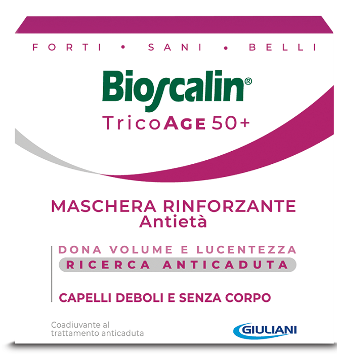 BIOSCALIN TRICOAGE MASCHERA RINFORZANTE ANTIETA' 200 ML - Farmacia Del Monaco