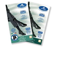 CALZA UOMO COTONE 70 DENARI  GRANDE NERO - Farmacia Del Monaco