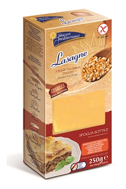 PIACERI MEDITERRANEI PASTA FARINA MAIS LASAGNE 250 G - Farmacia Del Monaco