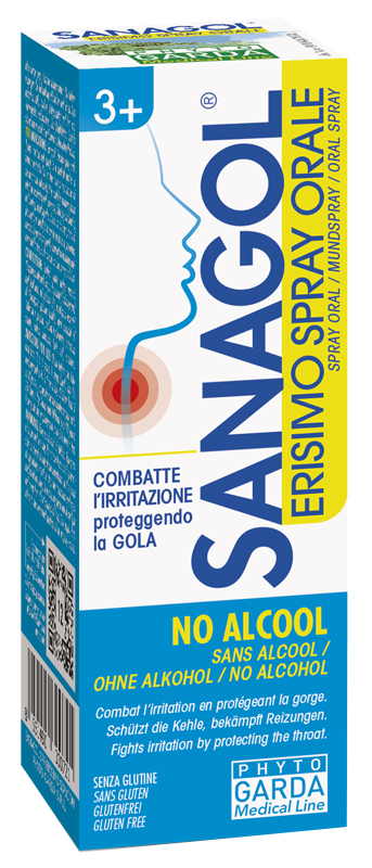 SANAGOL SPRAY ERISIMO SENZA ALCOOL 20 ML - Farmacia Del Monaco