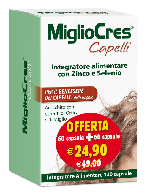 MIGLIOCRES 60+60 CAPSULE 60 G PROMOZIONE - Farmacia Del Monaco