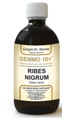GEMMO 10+ RIBES NERO 500 ML LIQUIDO ANALCOLICO - Farmacia Del Monaco