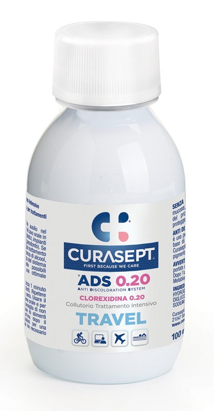 CURASEPT COLLUTORIO 0,20 ADS TRAVEL 100 ML - Farmacia Del Monaco