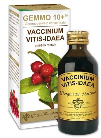 GEMMO 10+ MIRTILLO ROSSO LIQUIDO ANALCOLICO 100 ML - Farmacia Del Monaco