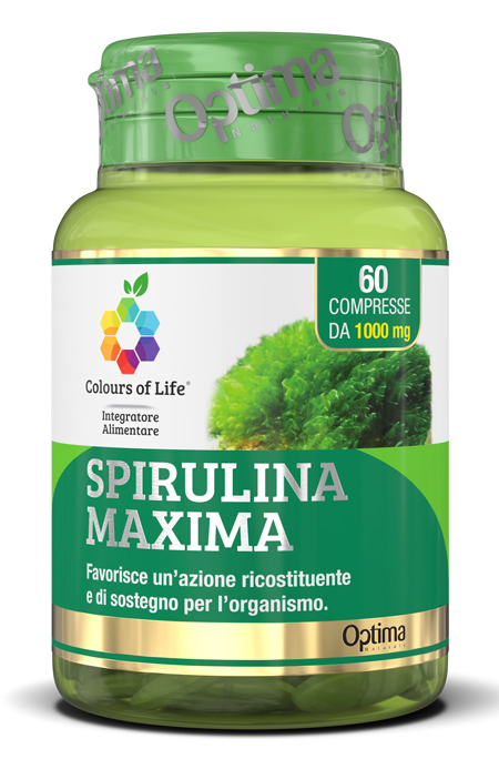 COLOURS OF LIFE SPIRULINA MAXIMA 60 COMPRESSE 1000 MG - Farmacia Del Monaco