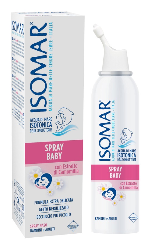 ISOMAR SPRAY BABY CON CAMOMILLA 100 ML - Farmacia Del Monaco