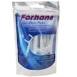 FORHANS ARCHETTI INTERDENTALI FLOSS PICKS 36PZ - Farmacia Del Monaco