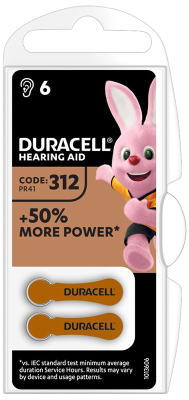 DURACELL EASY TAB 312 MARRONE BATTERIA PER APPARECCHIO ACUSTICO - Farmacia Del Monaco