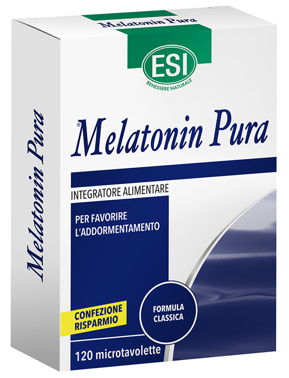 ESI MELATONIN PURA 120 MICROTAVOLETTE - Farmacia Del Monaco