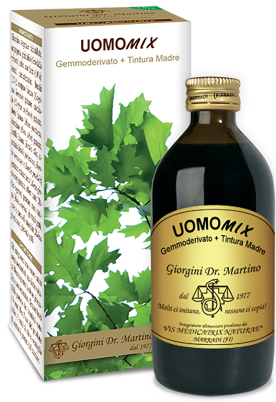 UOMOMIX GEMMODERIVATO + TINTURA MADRE SENZA ALCOOL 200 ML - Farmacia Del Monaco