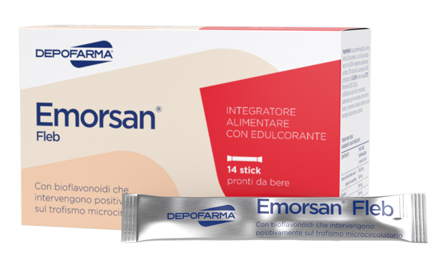 EMORSAN FLEB 14 STICK PACK DA 15 ML - Farmacia Del Monaco