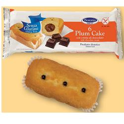 BONONIA PLUMCAKE CREMA CIOCCOLATO SENZA GLUTINE 6 X 45 G - Farmacia Del Monaco