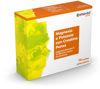 MAGNESIO E POTASSIO CON CREATINA ARANCIA PENSA 14 BUSTINE - Farmacia Del Monaco
