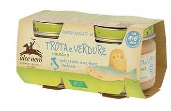OMOGENEIZZATO TROTA E VERDURE BABY FOOD BIO 2 X 80 G - Farmacia Del Monaco