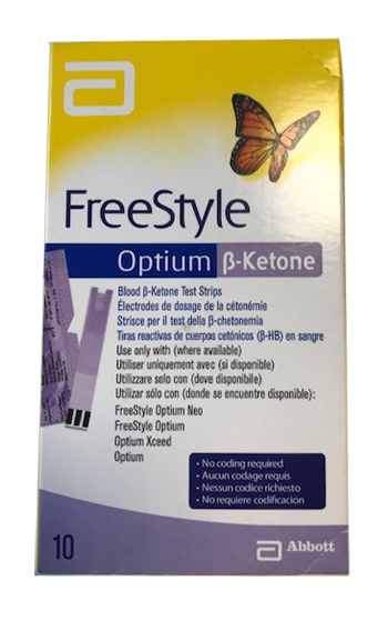 STRISCE MISURAZIONE CHETONEMIA OPTIUM BETA KETONE 10 PEZZI - Farmacia Del Monaco