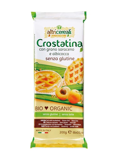 ALTRICEREALI CROSTATINA GRANO SARACENO E ALBICOCCA 6 X 33,5 G - Farmacia Del Monaco
