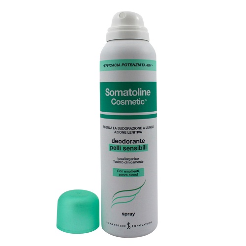 SOMATOLINE COSMETIC DEODORANTE SPRAY PELLI SENSIBILI 150 ML - Farmacia Del Monaco