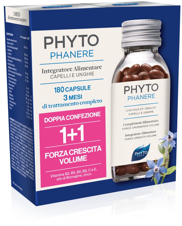 PHYTO PARIS PHYTOPHANERE INTEGRATORE ALIMENTARE CAPELLI/UNGHIE 90+90 CAPSULE - Farmacia Del Monaco