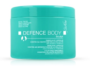DEFENCE BODY ANTICELLULITE FANGO ALLE 3 ARGILLE VASO 500 G - Farmacia Del Monaco
