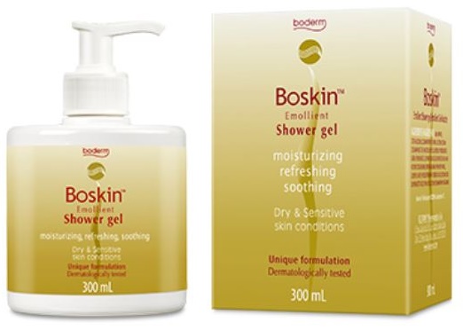 BOSKIN DOCCIA GEL EMOLLIENTE CUOIO CAPELLUTO E PELLE 300 ML - Farmacia Del Monaco