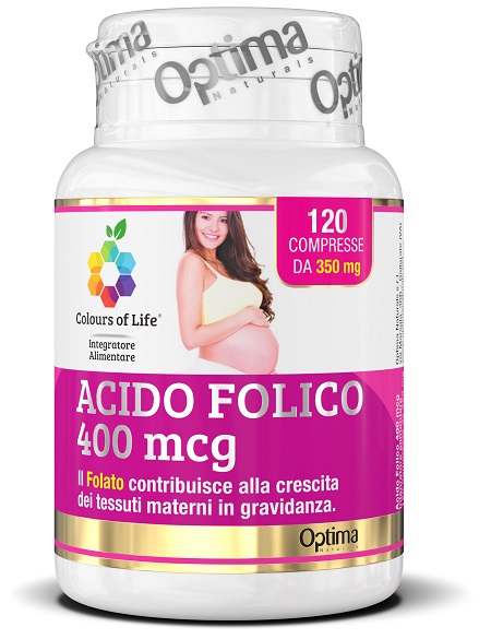 COLOURS OF LIFE ACIDO FOLICO 400 MCG 120 COMPRESSE 350 MG - Farmacia Del Monaco