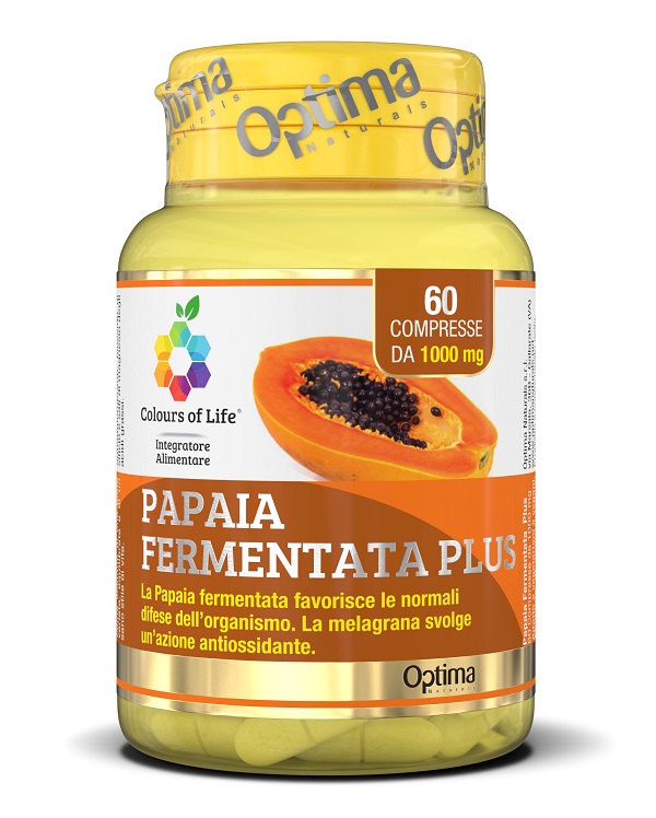 COLOURS OF LIFE FERMENTA PAPAIA PLUS 60 COMPRESSE 1000 MG - Farmacia Del Monaco