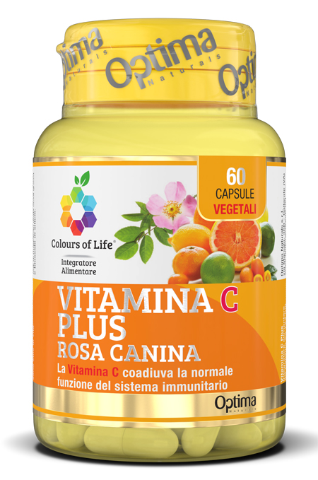COLOURS OF LIFE VITAMINA C PLUS ROSA CANINA 60 CAPSULE VEGETALI 724 MG - Farmacia Del Monaco