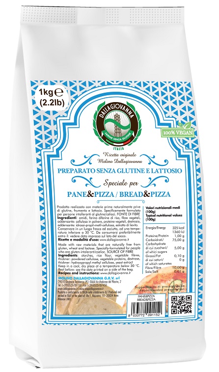PREPARATO SPECIALE PER PANE E PIZZA SENZA LATTOSIO 1 KG - Farmacia Del Monaco