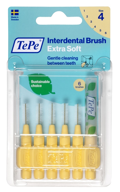 TEPE SCOVOLINO XSOFT GIALLO 0,7MM 6 PEZZI - Farmacia Del Monaco