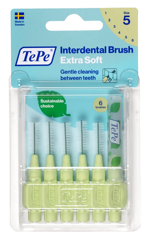 TEPE SCOVOLINO XSOFT VERDE 0,8MM 6 PEZZI - Farmacia Del Monaco