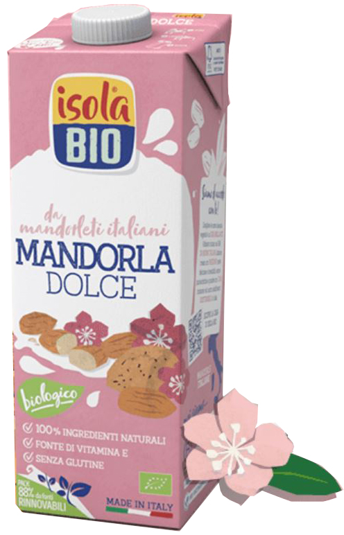 ISOLA BIO MANDORLA DOLCE BEVANDA BIOLOGICA 1 LITRO - Farmacia Del Monaco