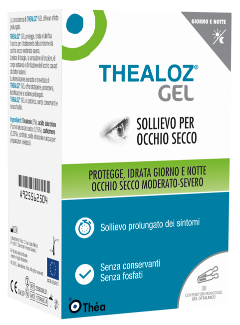 THEALOZ GEL OFTALMICO 30 CONTENITORI MONODOSE 0,4 G - Farmacia Del Monaco