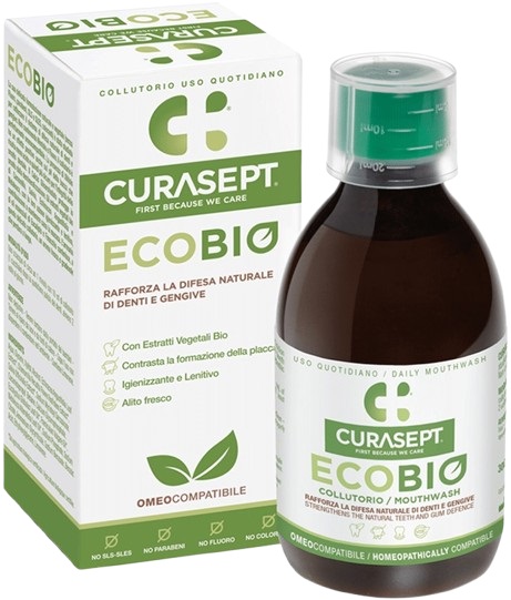 CURASEPT COLLUTORIO ECOBIO 300 ML PHARMADENT - Farmacia Del Monaco