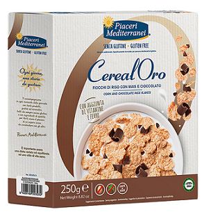 PIACERI MEDITERRANEI CEREALORO FIOCCHI RISO MAIS E CIOCCOLATO 250 G - Farmacia Del Monaco