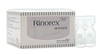 FIALA PER AEROSOL RINOREX BICARBONATO 25 FIALE 3 ML - Farmacia Del Monaco