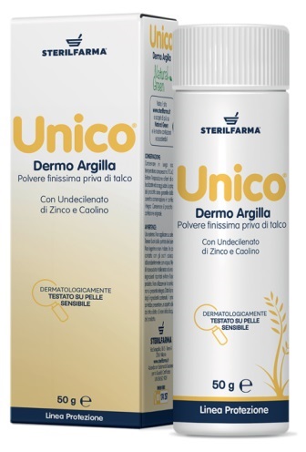 UNICO DERMO ARGILLA POLVERE SENZA TALCO 50 G - Farmacia Del Monaco