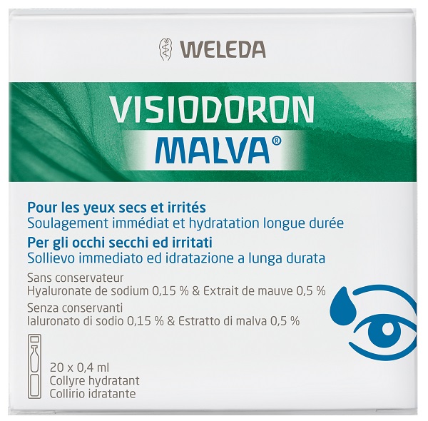 GOCCE OCULARI VISIODORON MALVA 20 MONODOSE DA 0,4 ML - Farmacia Del Monaco