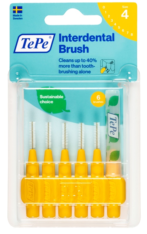 TEPE SCOVOLINO GIALLO 0,7 MM 6 PEZZI - Farmacia Del Monaco