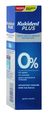 KUKIDENT PLUS 0% CREMA ADESIVA PER PROTESI DENTARIE 40 G - Farmacia Del Monaco
