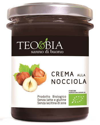 TEO&BIA-CREMA ALLA NOCCIOLA BIO SENZA LATTE 212 G - Farmacia Del Monaco