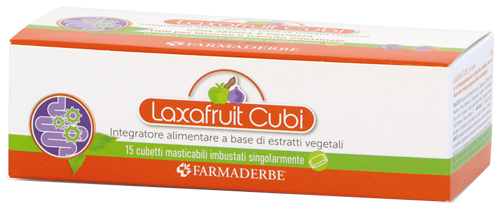 LAXAFRUIT 15 CUBETTI MASTICABILI 150 G - Farmacia Del Monaco
