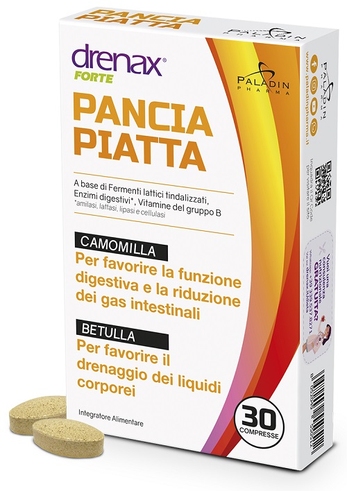 DRENAX FORTE PANCIA PIATTA 30 COMPRESSE - Farmacia Del Monaco