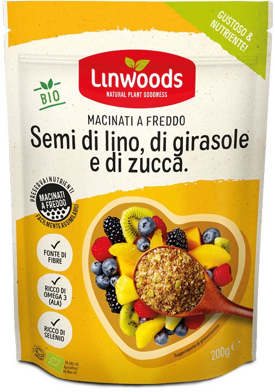 SEMI DI LINO GIRASOLE/ZUCCA MACINATI 200G - Farmacia Del Monaco